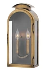 Hinkley Lighting 2524 Brass Rowley 2-LIGHT 18"H Outdoor Wall Sconce. Fixed Price $649.00.