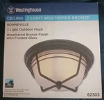 Westinghouse 62303 Ceiling Light Indoor/outdoor Flush Bonneville Weathered Bronz. Fixed Price $69.78.