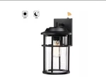 Pia Ricco 1 Light Black Motion Sensing Outdoor Sconces Wall W/ Glass Shade. Fixed Price $49.50.