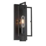 Home Decorators 4.75 In. 1-LIGHT Bronze Modern Wall Sconce, Cage Frame & Glass. Fixed Price $16.49.