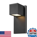 Globe Electric 17W Led Outdoor Wall Sconce, Matte Black, 650 Lumens, Dimmable. Fixed Price $70.66.
