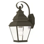 Livex Exeter 1 Light Outdoor Wall Lantern, Black/clear Beveled Glass 2590-04. Fixed Price $295.96.