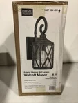 Home Decorators Walcott Manor 14.5IN. 1LIGHT Antique Bronze Outdoor Wall Lantern. Fixed Price $69.99.