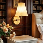 Garden Patio Led Wall Light Dimmable Fabric Metal Sconce Modern Decor. Fixed Price $79.12.