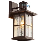 Fledavid Motion Sensor Outdoor Wall Lantern Dusk To Dawn Exterior Porch Light.... Fixed Price $67.60.