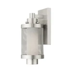Livex Nottingham 12" Light Outdoor Wall Lantern, Nickel/mesh/opal 20681-91. Fixed Price $245.96.