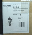 Nuvo 60-548 Outdoor Post Lantern 14" Textured Black Light Fixture New. Fixed Price $33.50.