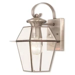 Livex Westover Light Outdoor Wall Lantern, Nickel/clear Beveled 2181-91. Fixed Price $177.96.