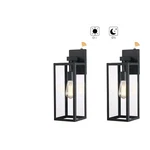 Hukoro F88712-11I 2-PACK Matte Black Dusk To Dawn Outdoor Lights 17" High. Fixed Price $17.95.
