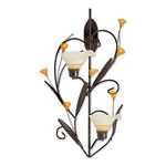 Home Lighting Decor Amber Lilies Wall Candle Sconce. Fixed Price $36.98.