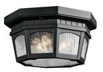 Kichler 9538BKT Courtyard 3-LIGHT Outdoor Flush & Semi In Black. Fixed Price $229.99.