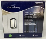 2 Pack Harbor Breeze Matte Black Outdoor Wall Light Fixtures Led 5333333. Fixed Price $49.95.