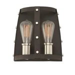 Designers Fountain Presidio Light Wall Sconce, Rustique 91602-RT. Fixed Price $34.99.