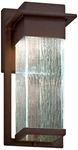 Fusion Pacific 12"H Rain Glass Bronze Led Outdoor Wall Light. Fixed Price $278.00.