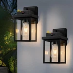 Motion Sensor Outdoor Wall Lights - Dusk To Dawn Sconce, 2 Pack. Fixed Price $109.99.