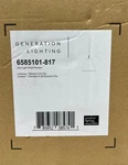 Generation Lighting Gordon 1-LIGHT Antique White And Gold Hanging Pendant. Fixed Price $74.20.