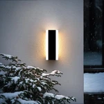 Outdoor Wall Light Fixtures Modern Long Led Sconce Black Exterior .... Fixed Price $36.62.