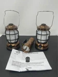 New Battery Powered Led Retro Rustic Style Lanterns W/ Flashlight By Smart Home. Fixed Price $24.99.