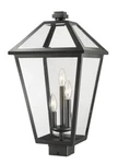 Z-lite 579PHXLS-BK Talbot Black 3 Light 22" Tall Outdoor Single Head Post. Fixed Price $207.85.