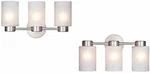 Ciata Lighting Sylvestre Three-light Indoor Wall Fixture Brushed Nickel Finish. Fixed Price $73.44.