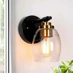 Uolfin Cylinder Bathroom Wall Sconce Industrial Brass And Black Light. Fixed Price $25.85.