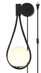 Bokt Modern Glass Wall Lamp Black Mounted Sconces. Fixed Price $50.00.