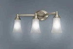 Moen YB2863BN Eva Wall Mounted 3-GLOBE Bath Light Brushed Nickel New!. Fixed Price $163.67.