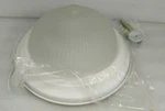 Ceiling Flush Mount/fixture LIGHT/GLASS/1 Bulb/ Frosted/savant 2111-6 White. Fixed Price $60.00.