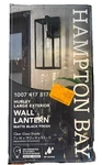 Hampton Bay Hurley 19.25" 1-LIGHT Outdoor Wall Black Lantern Sconce Clear Glass. Fixed Price $29.99.