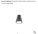 Kuzco Hartford 8 Ceiling Outdoor Fixture. Fixed Price $148.00.