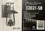Designers Fountain 32021-SB Stonyridge Outdoor Wall Sconce Light Satin Bronze. Fixed Price $135.00.