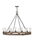 Hinkley Lighting 29207-LL Sawyer 12 38"W Open Air Outdoor Sequoia. Fixed Price $1969.00.
