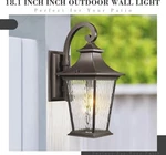 Emliviar 18" Outdoor Wall Lantern Light Oil Rubbed Bronze 500181. Fixed Price $50.09.