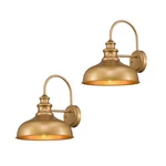 Zeyu 2 Pack Industrial Gooseneck Wall Light, 11 Inches Barn Fixture, Go.... Fixed Price $134.10.