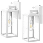Vianis 2 Pack Large Outdoor Wall Sconce White Porch Lights. Fixed Price $131.01.