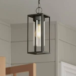 Eglo Walker Hill 14 1/2"H Matte Black Outdoor Hanging Light. Fixed Price $119.99.
