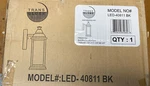 Trans Globe Lighting 1-LIGHT Black Outdoor Integrated Led Wall Lantern Sconce. Fixed Price $28.99.