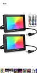 Meikee Rgb Led Flood Lights 1000W Equivalent, 2 Pack 100W Outdoor Indoor Colo.... Fixed Price $70.00.