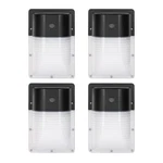 Kadision Led Wall Light With Dusk Dawn Photocell, 8IN-4PACK, Black. Fixed Price $93.64.