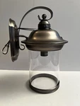 Sea Gull Generation Lighting Outdoor Silver Glass Cylinder Wall Lantern 16X9 Nib. Fixed Price $71.99.