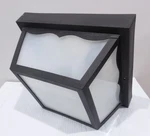 Sunlite 47234-SU Decorative Outdoor Polycarbonate Fixture, Black Finish, Frosted. Fixed Price $29.95.