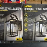 Koda Outdoor Led Wall Lantern ,dusk Dawn Technology, Black Set Of 2. Fixed Price $159.99.