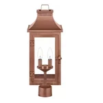 Hampton Bay Flaxton 2-LIGHTS 21.5" Copper Metal Outdoor Post Weather Resit. Fixed Price $74.99.