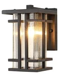 Retro Outdoor Wall Light Small Outside Lamp With Clear Seeded Glass Shad.... Fixed Price $97.03.