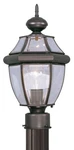 Livex Lighting 2153-07 Monterey 17 Inch Bronze Outdoor Post Top Lantern. Fixed Price $183.96.