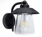 Lutec 8 Black Outdoor Wall Lantern Sconce Hardwired Clear Glass E26. Fixed Price $20.40.