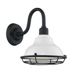 Nuvo Lighting Newbridge 9.75" Sconce, White/textured Black 60-7021. Fixed Price $134.99.