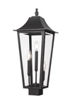 Z-lite 5008PHBS Gannon 3 Light 26" Tall Marine Grade Post Black. Fixed Price $424.00.