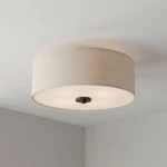 Progress Lighting 13 In. 2-LIGHT Antique Bronze Ceiling Drum Flush Mount. Fixed Price $35.99.