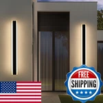 Daoseolo 2 Pack Outdoor Wall Sconce Light 31.4INCH Modern Black Exterior Porch. Fixed Price $183.89.
